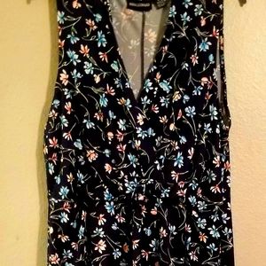 Nina Leonard Maxi dress, XL, Floral print, blue